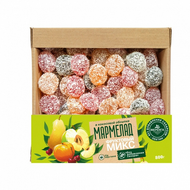  Меренга Мармелад в кокосовой обсыпке Фруктовый микс , 800г     в Шахтах