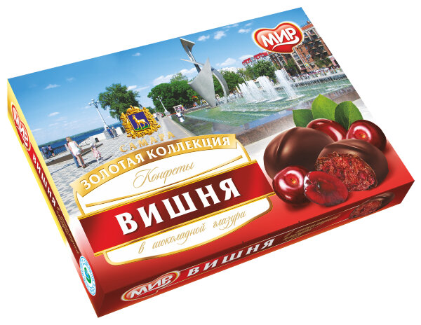 №2 КФ МИР Вишня в шоколадной глазури 160г в Шахтах